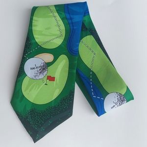 Vibrant Golf Tie - Great for anyone who loves the game of golf